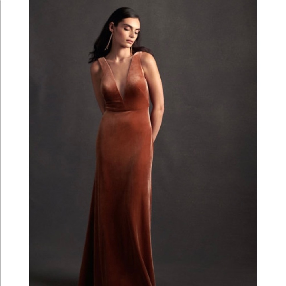 Jenny Yoo Logan Velvet Maxi